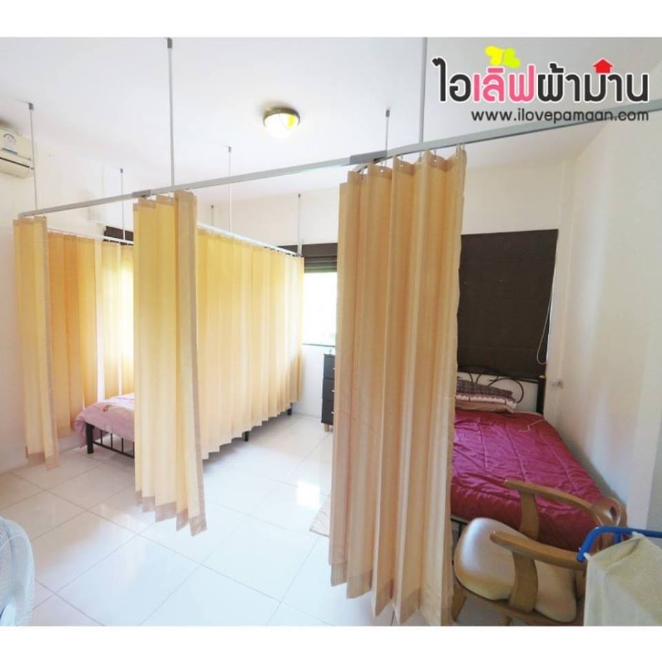 เถาจือโฮม รังสิต บ้านพักดูแลผู้สูงอายุ กับม่านโรงพยาบาล สีสันสบายสดใส