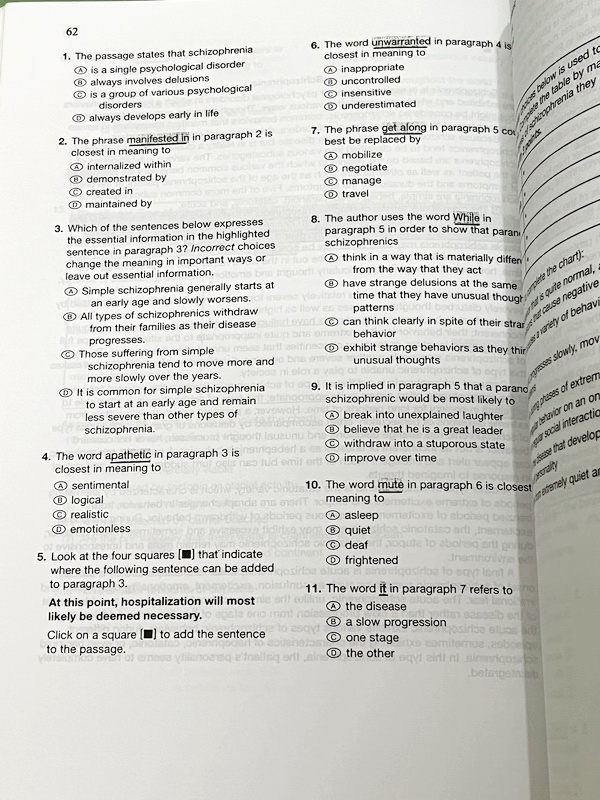 ►Fast English◄ หนังสือกวดวิชา Fast English เล่ม TOEFL : Reading มี Test ทั้งหมด 25 ชุด ไม่มีเฉลย ในหนังสือมีเขียนเล็กน้อย หนังสือเล่มหนาใหญ่