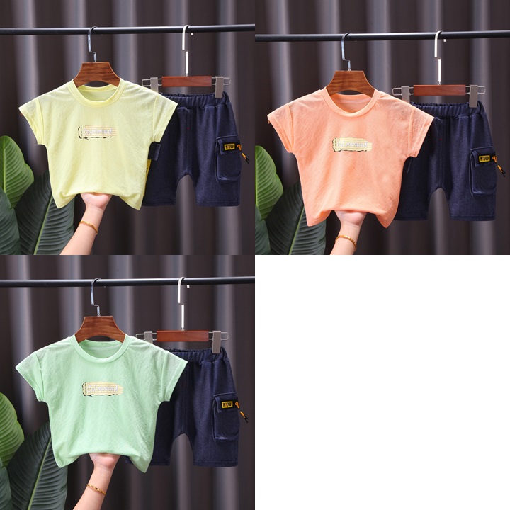 ha1485 เสื้อ+กางเกง size 80-110 จำนวน 4 ตัวต่อแพ็ค
