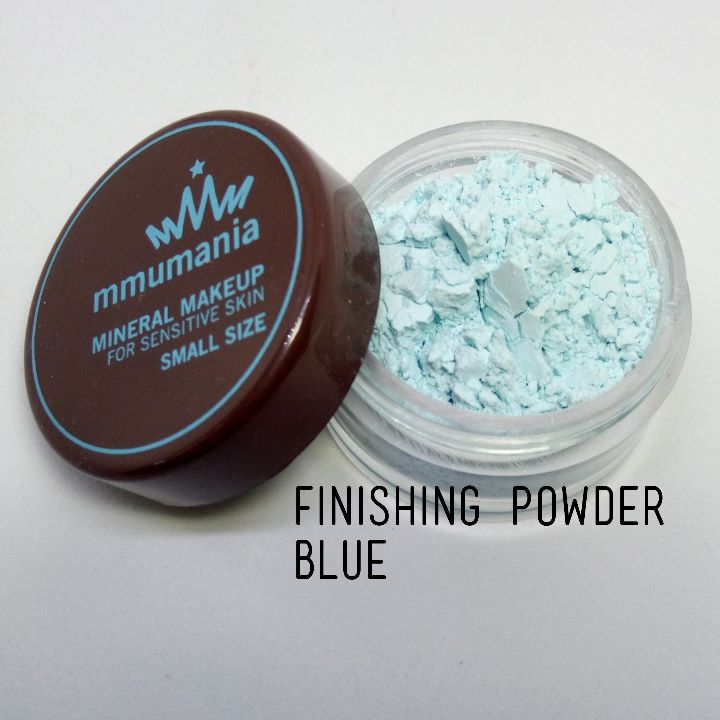 ขนาดเล็ก MMUMANIA Mineral Makeup : FINISHING POWDER แป้งฝุ่นคุมมัน มิเนอรัล สีฟ้า