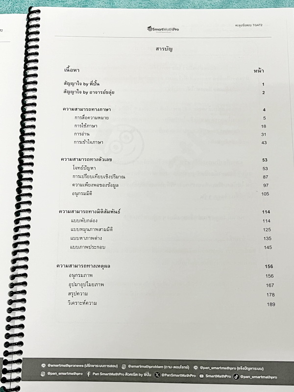 ►TGAT2◄ หนังสือตะลุยข้อสอบ TGAT2 พี่ปั้น/พี่ขลุ่ย การคิดอย่างมีเหตุผล ความสามารถทางภาษา ความสามารถทางตัวเลข ความสามารถทางมิติสัมพันธ์ ความสามารถทางเหตุผล มีโจทย์ข้อสอบทั้งเล่ม จดครบเกือบทั้งเล่ม จดละเอียด