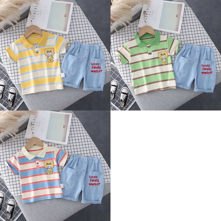 ha1335 เสื้อ+กางเกง size 80-120 จำนวน 5 ตัวต่อแพ็ค