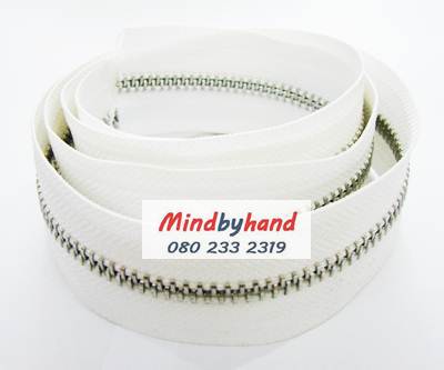 ซิปฟันเหล็ก No.5 ฟันสีเงิน