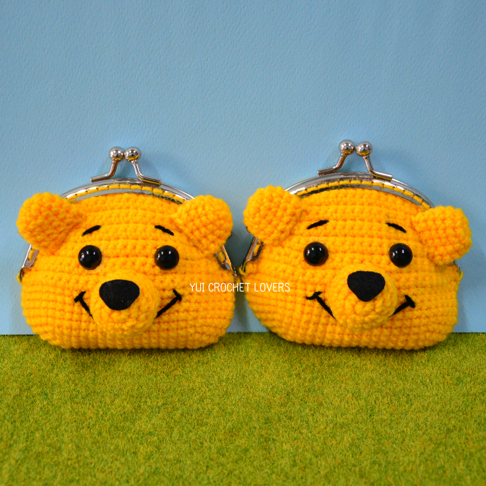 กระเป๋าปิ๊กแป๊กไหมพรมหมีพูล