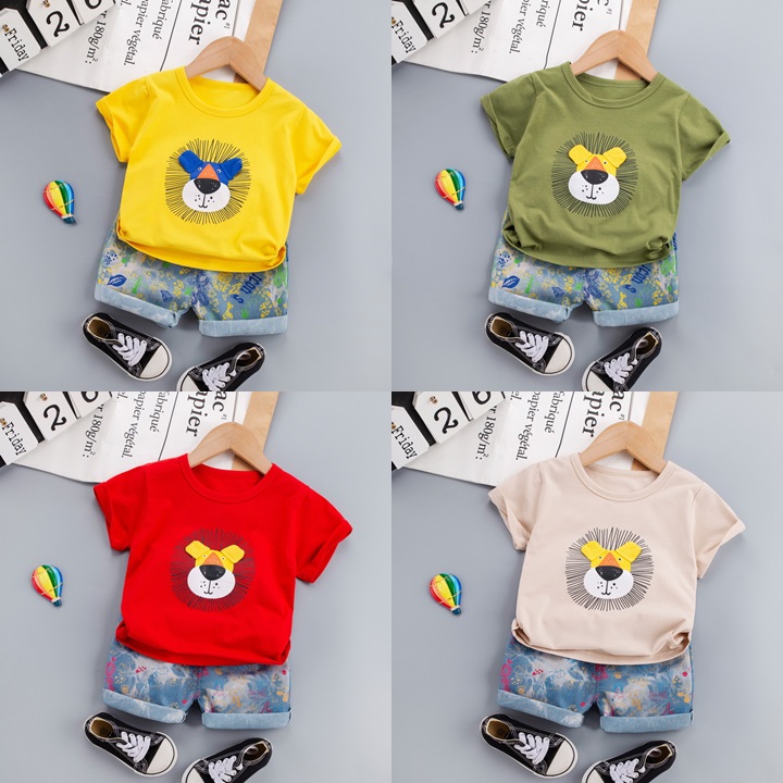 ha1557 เสื้อ+กางเกง size 80-110 จำนวน 4 ตัวต่อแพ็ค