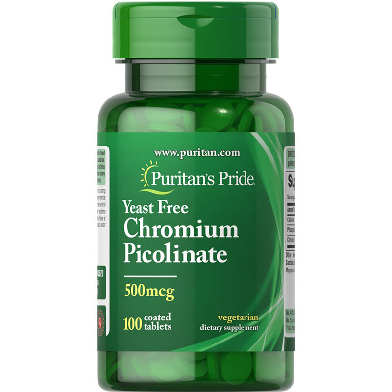 พร้อมส่ง โครเมียม Puritan's Pride Yeast Free Chromium Picolinate 500 mcg