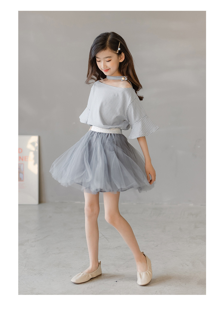 dr4898 เสื้อ+กระโปรง เด็กโต 3 ตัวต่อแพ็ค 110-170 (เลือกไซส์ได้ให้ครบแพ็ค)