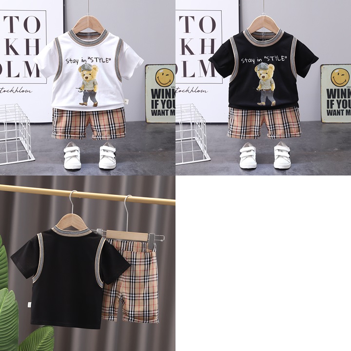 ha1481 เสื้อ+กางเกง size 80-110 จำนวน 4 ตัวต่อแพ็ค