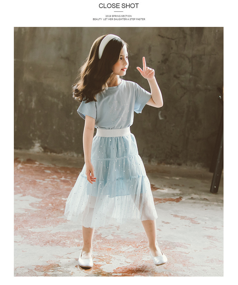 dr4947 เสื้อ+กระโปรง เด็กโต 3 ตัวต่อแพ็ค 110-160 (เลือกไซส์ได้ให้ครบแพ็ค)