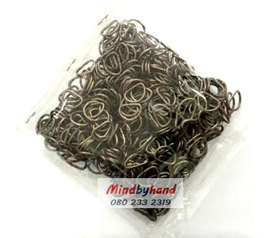 ห่วงรูปตัว D สีรมควัน ขนาด 1.2 cm.