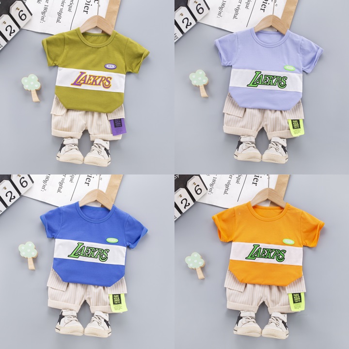 ha1478 เสื้อ+กางเกง size 80-110 จำนวน 4 ตัวต่อแพ็ค