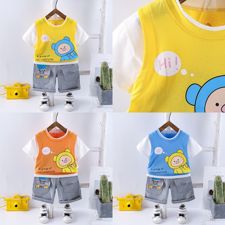 ha1517 เสื้อ+กางเกง size 80-120 จำนวน 5 ตัวต่อแพ็ค