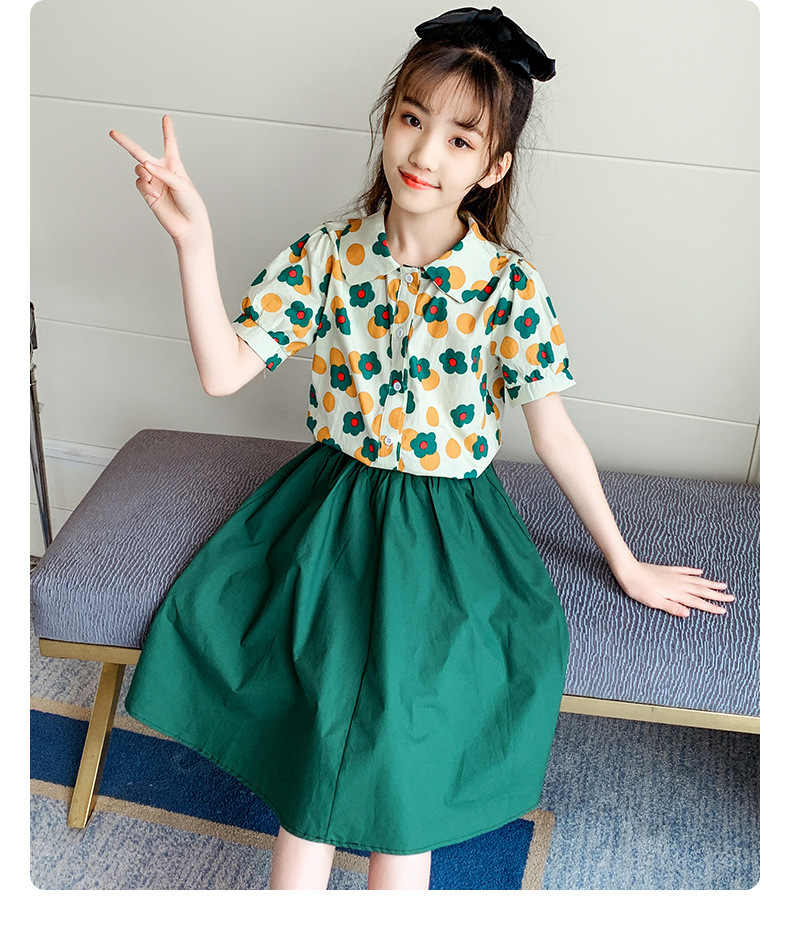 dr5154 เสื้อ+กระโปรง เด็กโต 3 ตัวต่อแพ็ค 110-170 (เลือกไซส์ได้ให้ครบแพ็ค)