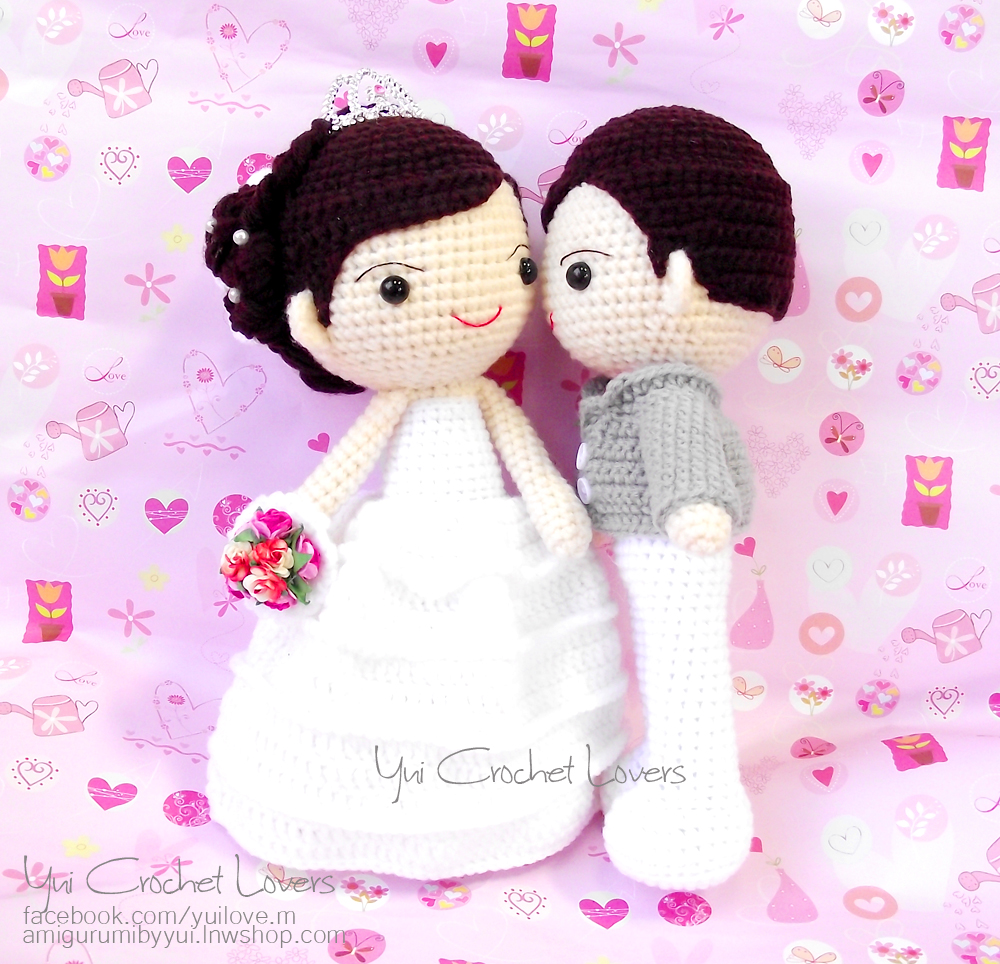 ตุ๊กตาแต่งงาน เจ้าบ่าว-เจ้าสาว 9 นิ้ว แบบที่ 1