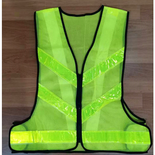 เสื้อสะท้อนแสงตาข่ายเล็ก- แถบสะท้อนแสง 6 แถบ