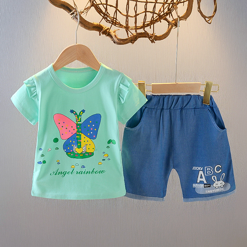 ha1369 เสื้อ+กางเกง size 80-110 จำนวน 4 ตัวต่อแพ็ค