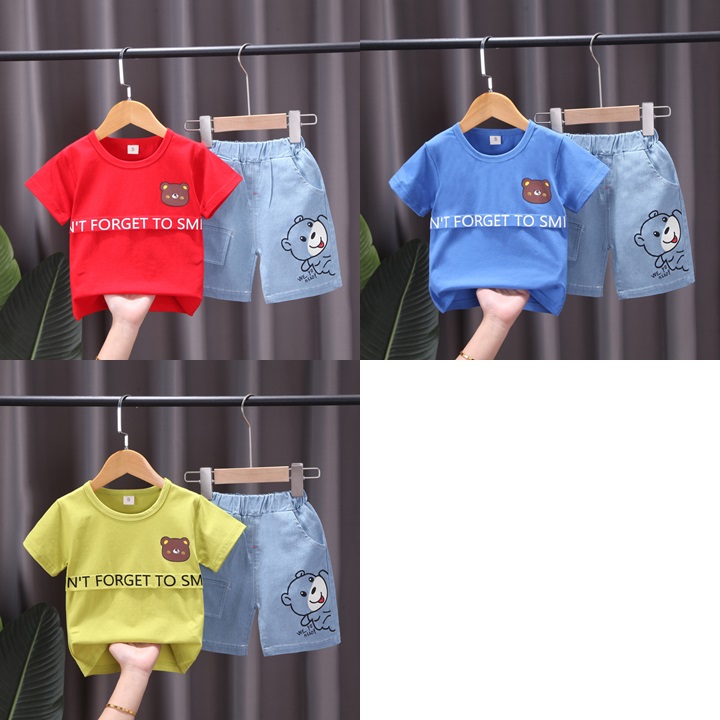 ha1477 เสื้อ+กางเกง size 80-110 จำนวน 4 ตัวต่อแพ็ค