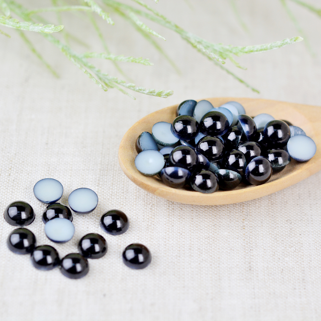 ตากลมแบบแปะ / ตาตุ๊กตา ขนาด 4-20 มิล งานถักตุ๊กตาโครเชต์ นิตติ้ง ผ้าสักหลาด DIY Crafts ᵔᴥᵔ [พร้อมส่ง ♡ ]