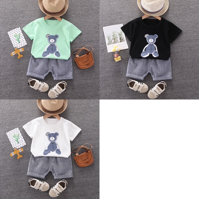 ha1407 เสื้อ+กางเกง size 80-110 จำนวน 4 ตัวต่อแพ็ค