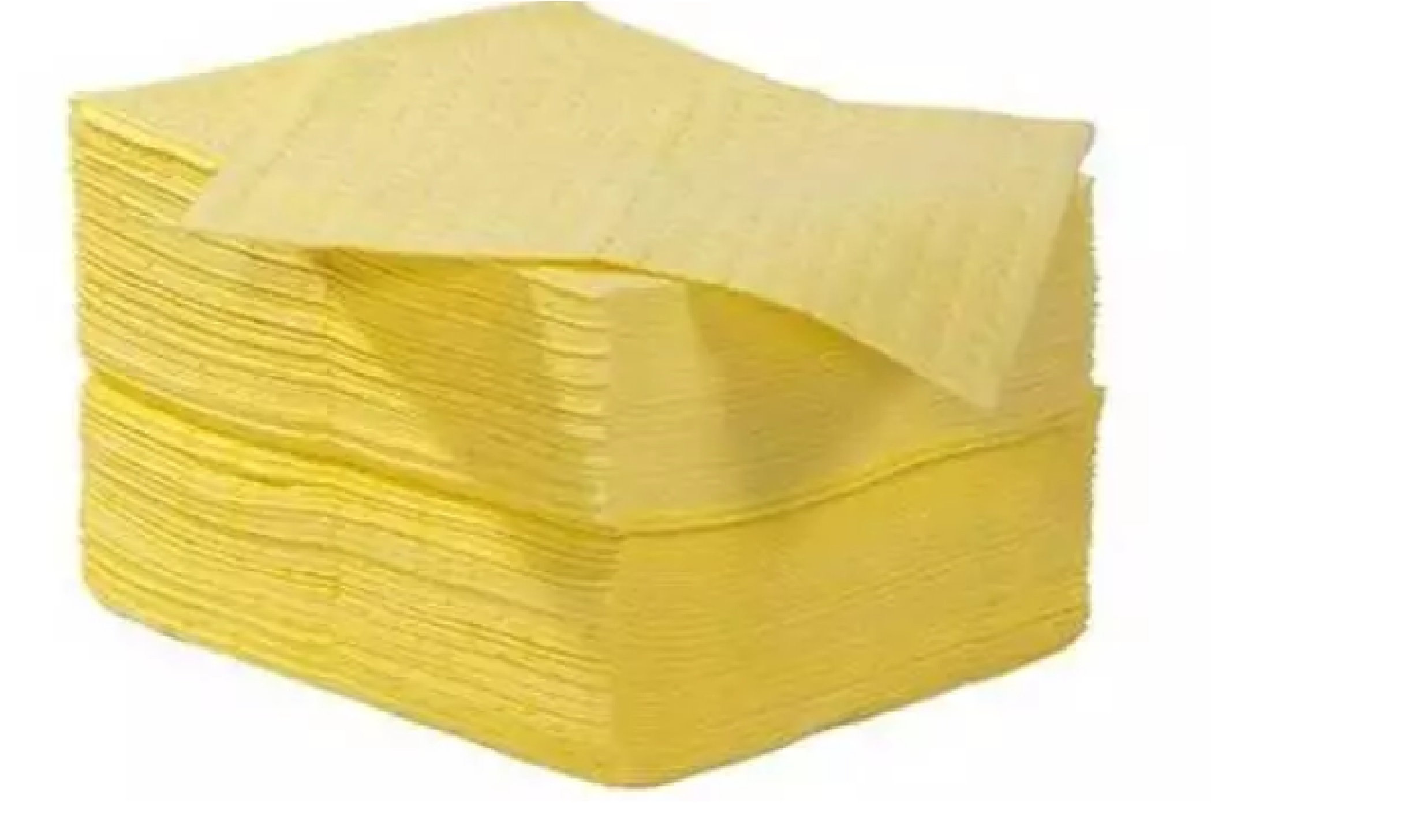 วัสดุดูดซับแบบแผ่นหนาสีเหลืองกันสารเคมี ESNICO ปริมาณการดูดซับรวม 126 ลิตร/ กล่อง บรรจุ 100/กล่อง