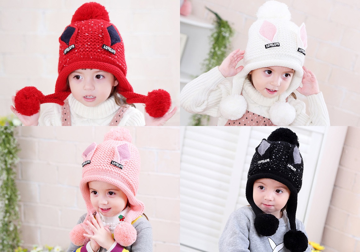 yu979 หมวกเด็ก 5 ใบต่อแพ็ค คละสี