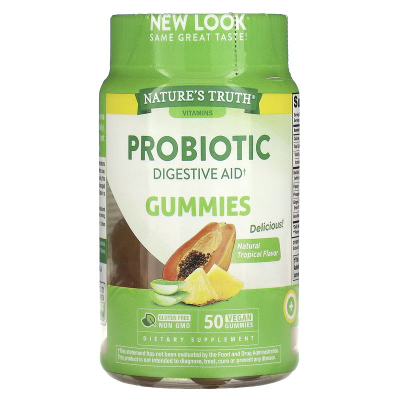 พร้อมส่งฟรี Nature’s Truth Probiotic Digestive Aid 50 Gummies โพรไบโอติกส์ช่วยให้ลำไส้แข็งแรง