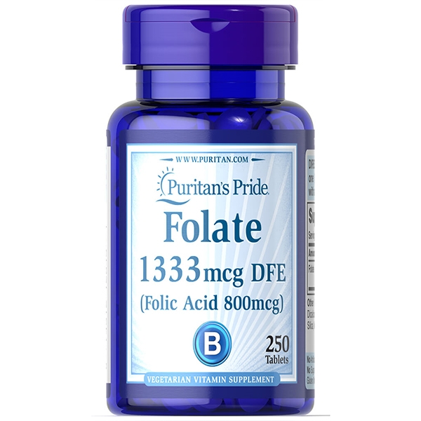 พร้อมส่ง กรดโฟลิก (โฟเลต) Puritan's Pride Folate 1333 Mcg 800mcg