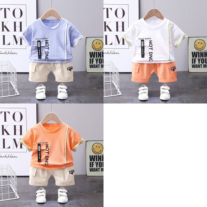 ha1482 เสื้อ+กางเกง size 80-110 จำนวน 4 ตัวต่อแพ็ค