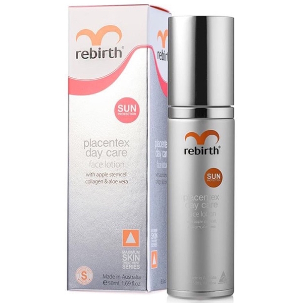 พร้อมส่ง โลชั่นเซรั่มทาหน้า Rebirth Placentex Day Care Face Lotion 50ml.