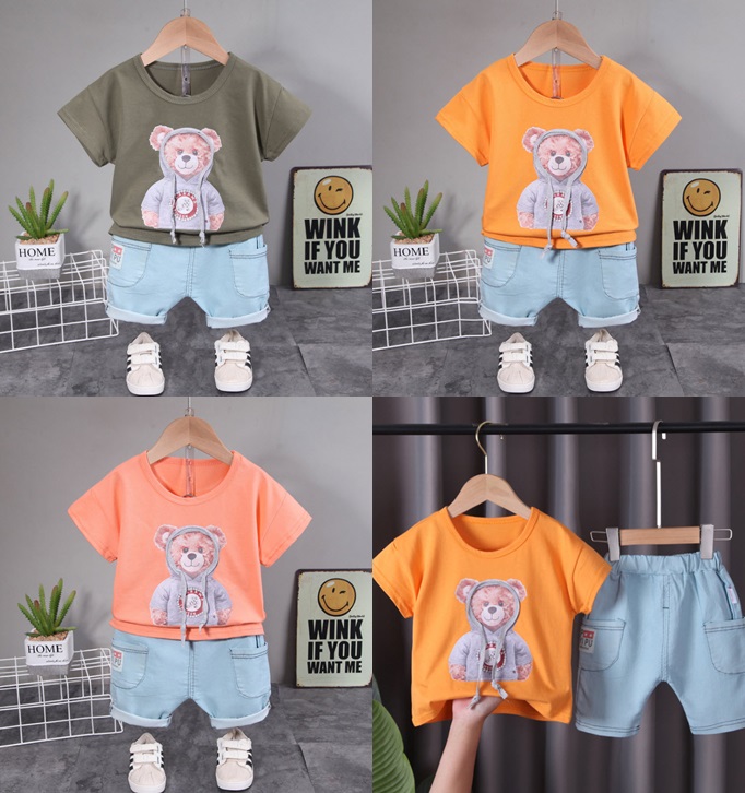 ha1255 เสื้อ+กางเกง size 80-120 จำนวน 5 ตัวต่อแพ็ค