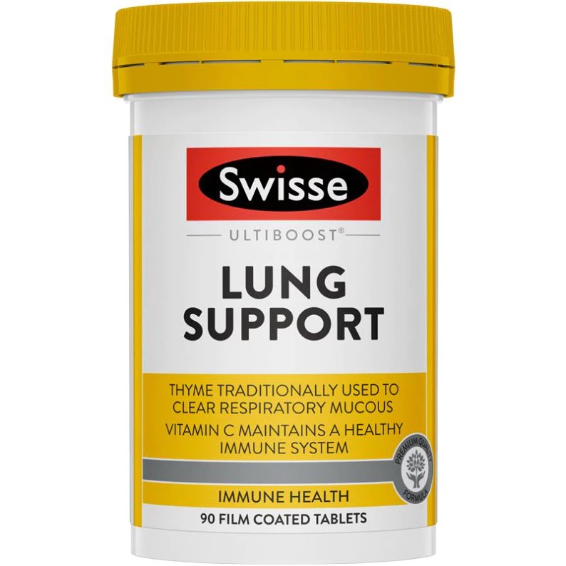 พร้อมส่ง ช่วยป้องกันโรคปอดและโรคทางเดินหายใจ Swisse Ultiboost Lung Health Support 90 Tablets