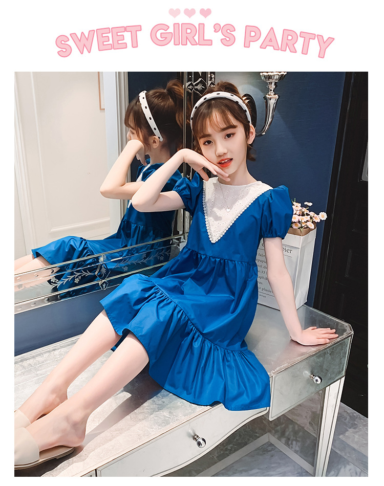 dr4876 เดรส เด็กโต 3 ตัวต่อแพ็ค 110-160 (เลือกไซส์ได้ให้ครบแพ็ค)