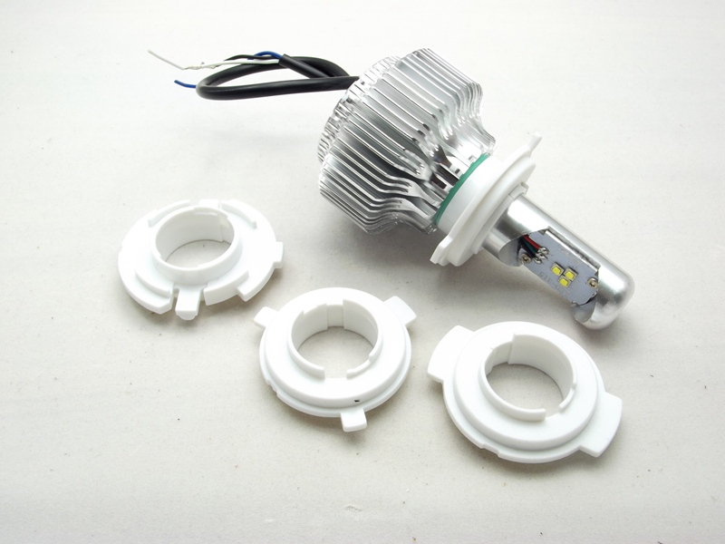 ไฟหน้า LED มอไซค์ /รถยนต์ 12v (สูง-ต่ำ 15/10w)