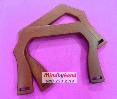 หูกระเป๋าไม้ ทรงเหลี่ยม