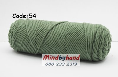 ไหมพรมวาเลนไทน์ รหัสสี 54 GrayGreen