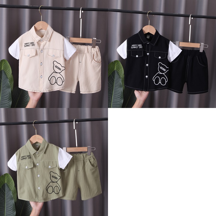 ha1512 เสื้อ+กางเกง size 80-120 จำนวน 5 ตัวต่อแพ็ค