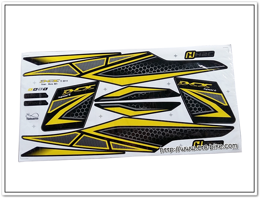สติ๊กเกอร์ PCX150 ปี 2015 สีดำ