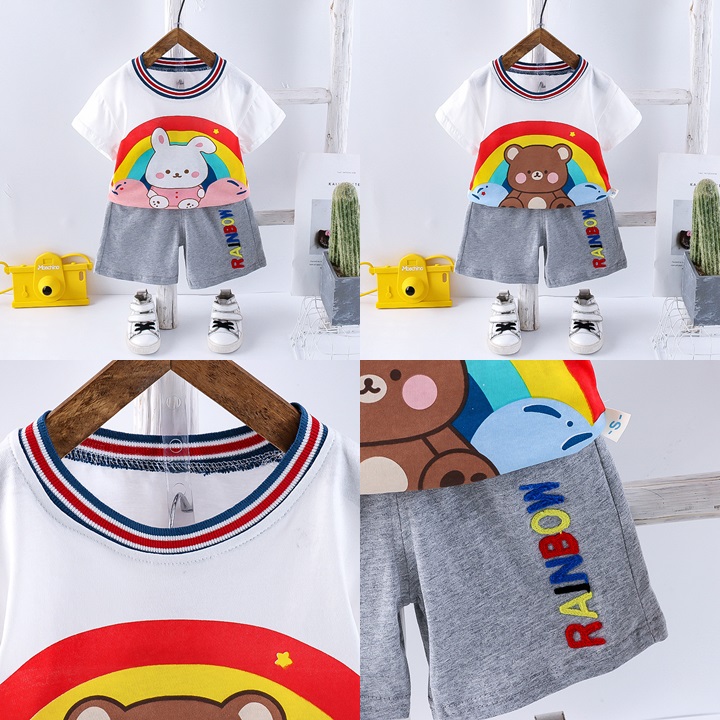 ha1507 เสื้อ+กางเกง size 80-120 จำนวน 5 ตัวต่อแพ็ค