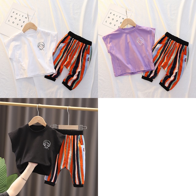 ha1435 เสื้อ+กางเกง size 80-120 จำนวน 5 ตัวต่อแพ็ค