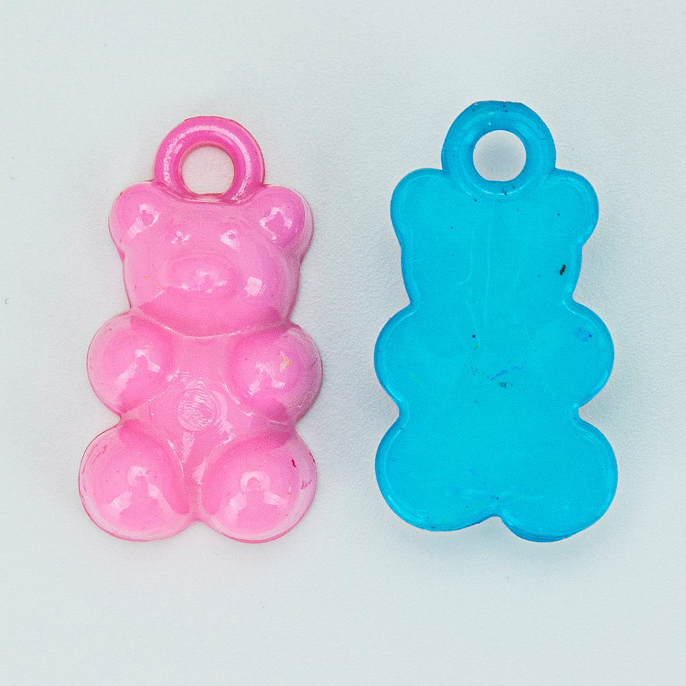 🧸 จี้อะคริลิครูปหมี ทำเครื่องประดับ กำไล สร้อย พวงกุญแจ [แพค 25 ชิ้น] DIY Craft