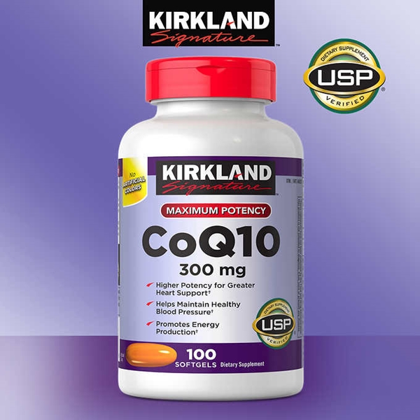 พร้อมส่งฟรี วิตามิน Kirkland CoQ10 300mg. 100 Softgels