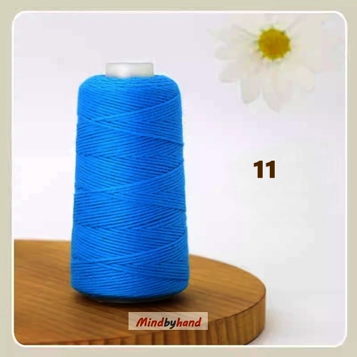 ไหมฝ้ายธรรมชาติ 11 lakes blue