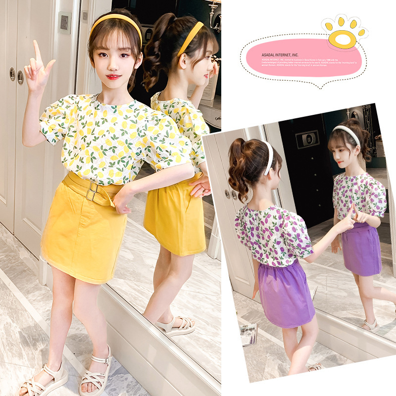 dr4890 เสื้อ+กระโปรง เด็กโต 3 ตัวต่อแพ็ค 110-170 (เลือกไซส์ได้ให้ครบแพ็ค)