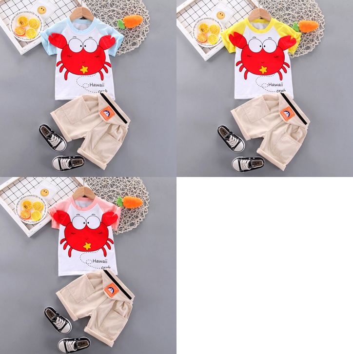 ha1269 เสื้อ+กางเกง size 80-110 จำนวน 4 ตัวต่อแพ็ค