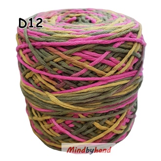 ไหมคอตตอลจัมโบ้ สีเหลือบ D12