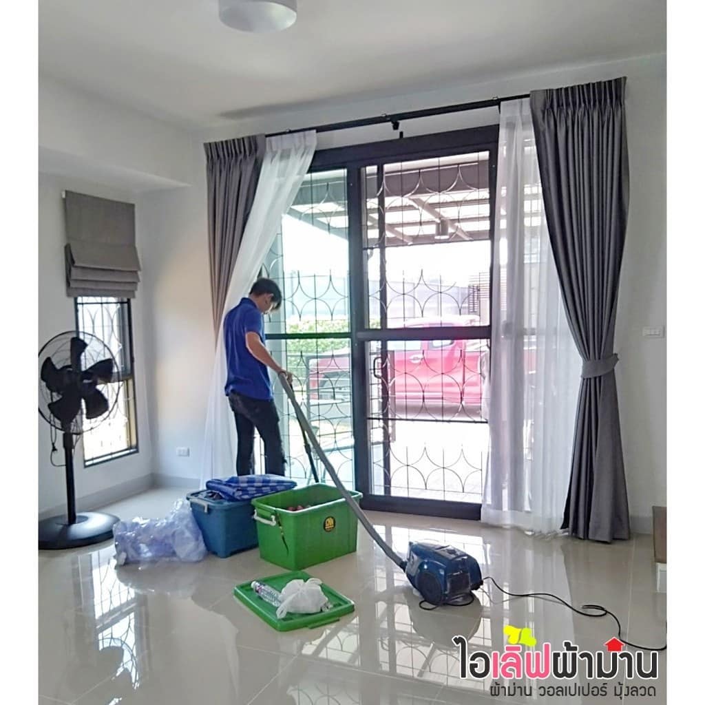 [H451] พลีโน่ ดอนเมือง-สรงประภา ม่านจีบ และผ้าโปร่งทั้งหลัง