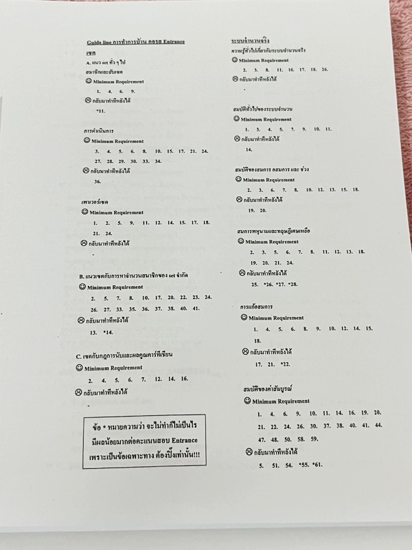 ►อ.อรรณพ◄ หนังสือคณิตศาสตร์คอร์ส Entrance ครบเซ็ท 5 เล่ม + ชีทเฉลยและชีท Guide Line ทำการบ้านคอร์ส Ent ในหนังสือมีโจทย์หลากหลายแนว เล่ม1-3 จดบางหน้า จดละเอียด ส่วนเล่ม 4-5 โล่งใหม่สะอาดไม่มีรอยขีดเขียน , ชีทเฉลย Guide Line เป็นชีทที่อาจารย์บอกว่า ข้อไหนคว