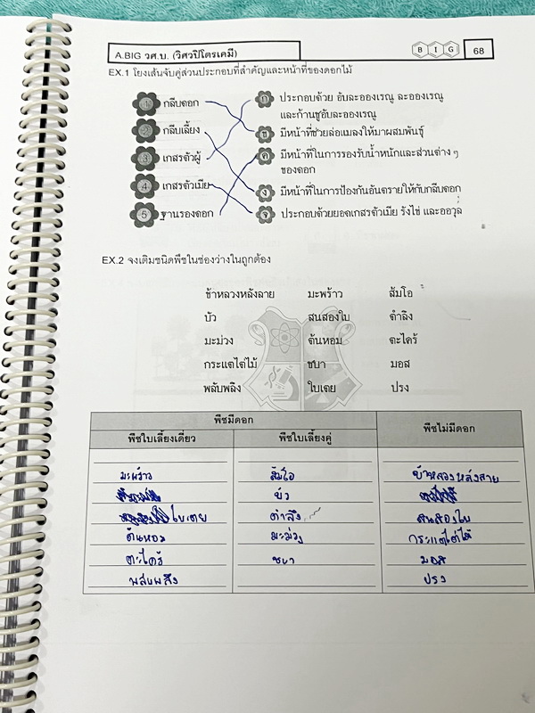 ►สสวท. ป.5◄ หนังสือเรียนพิเศษ อ.บิ๊ก ป.5 สสวท. เล่ม 1-4 มีสรุปเนื้อหาและโจทย์ Test ข้อสอบประจำบท จดครบเกือบทั้งเล่ม จดละเอียด มีบางหน้าเว้นว่างไปบ้างไม่ได้จด หนังสือใส่ปกสันเกลียว เปิดอ่านง่าย