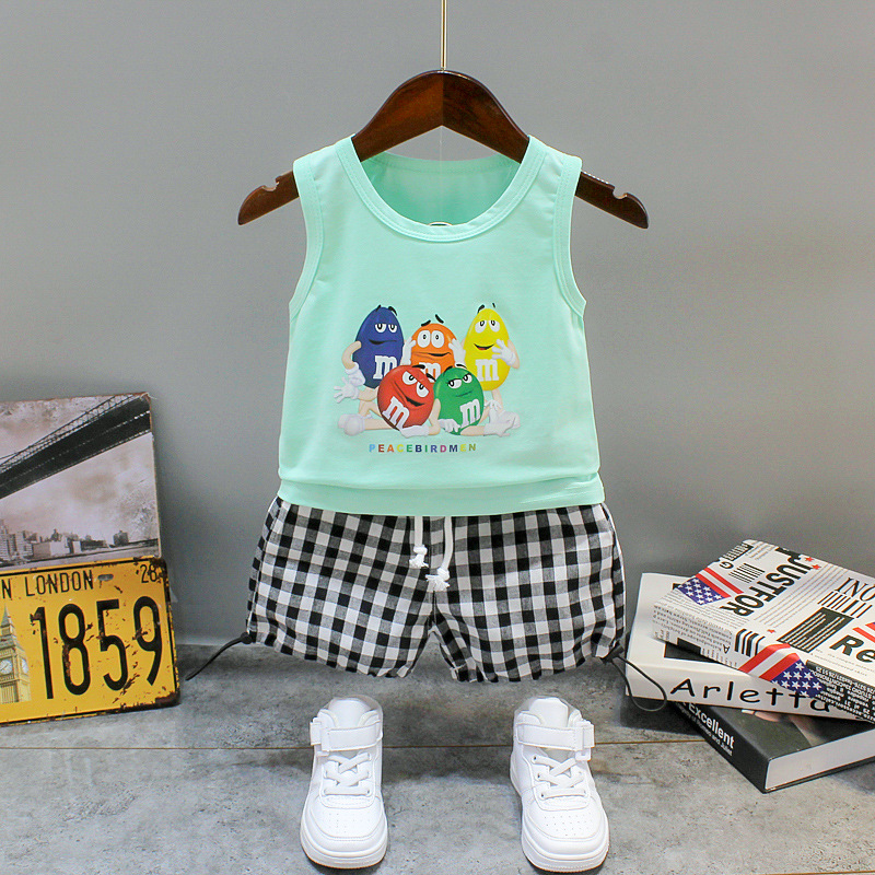 ha1544 เสื้อกล้าม+กางเกง size 80-120 จำนวน 5 ตัวต่อแพ็ค