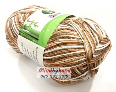 ไหมพรม Bamboo Cotton สีเหลือบ รหัสสี M32